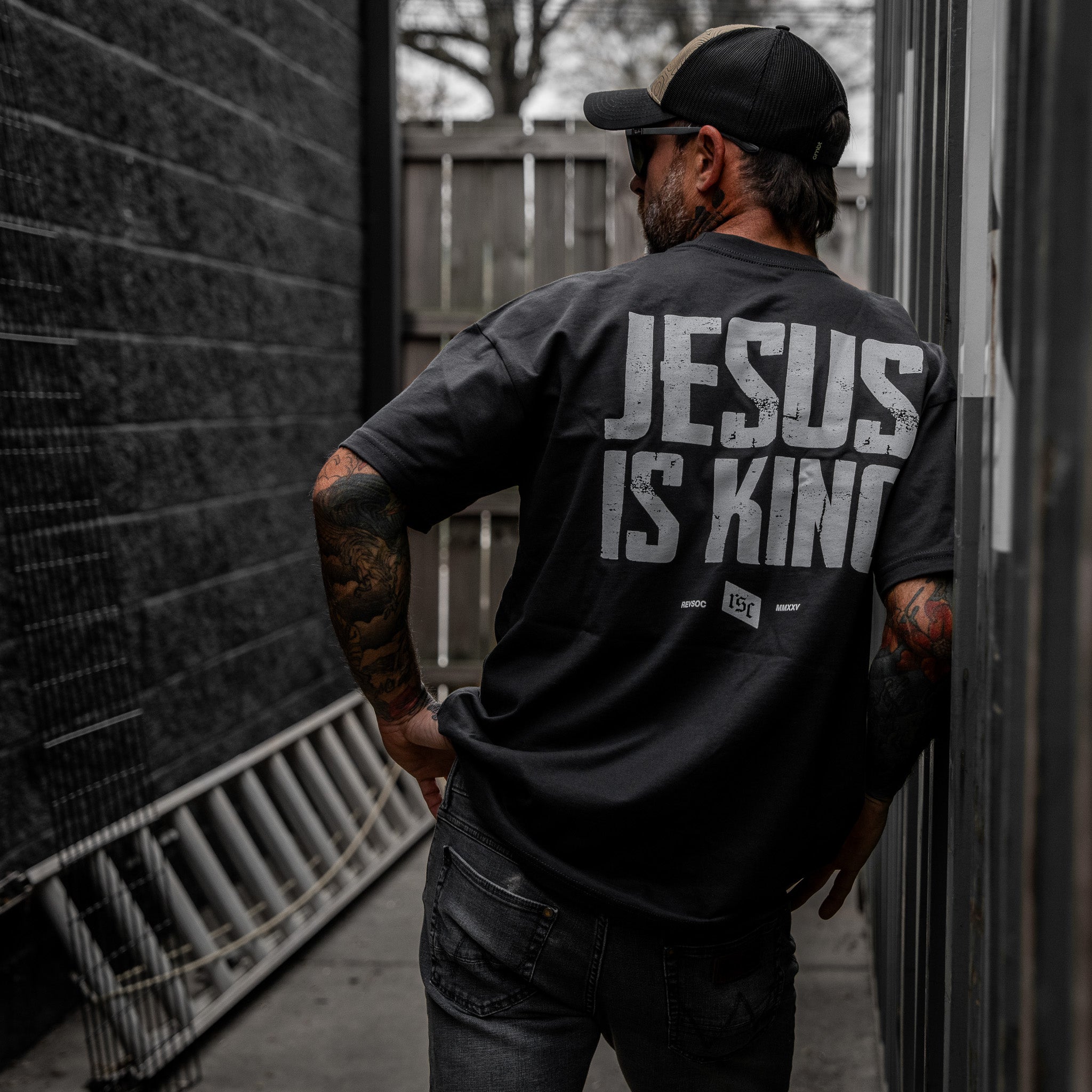 CustomNameinc cheap jerseys Ordering Jesus Is King Heavyweight Men's T-Shirt