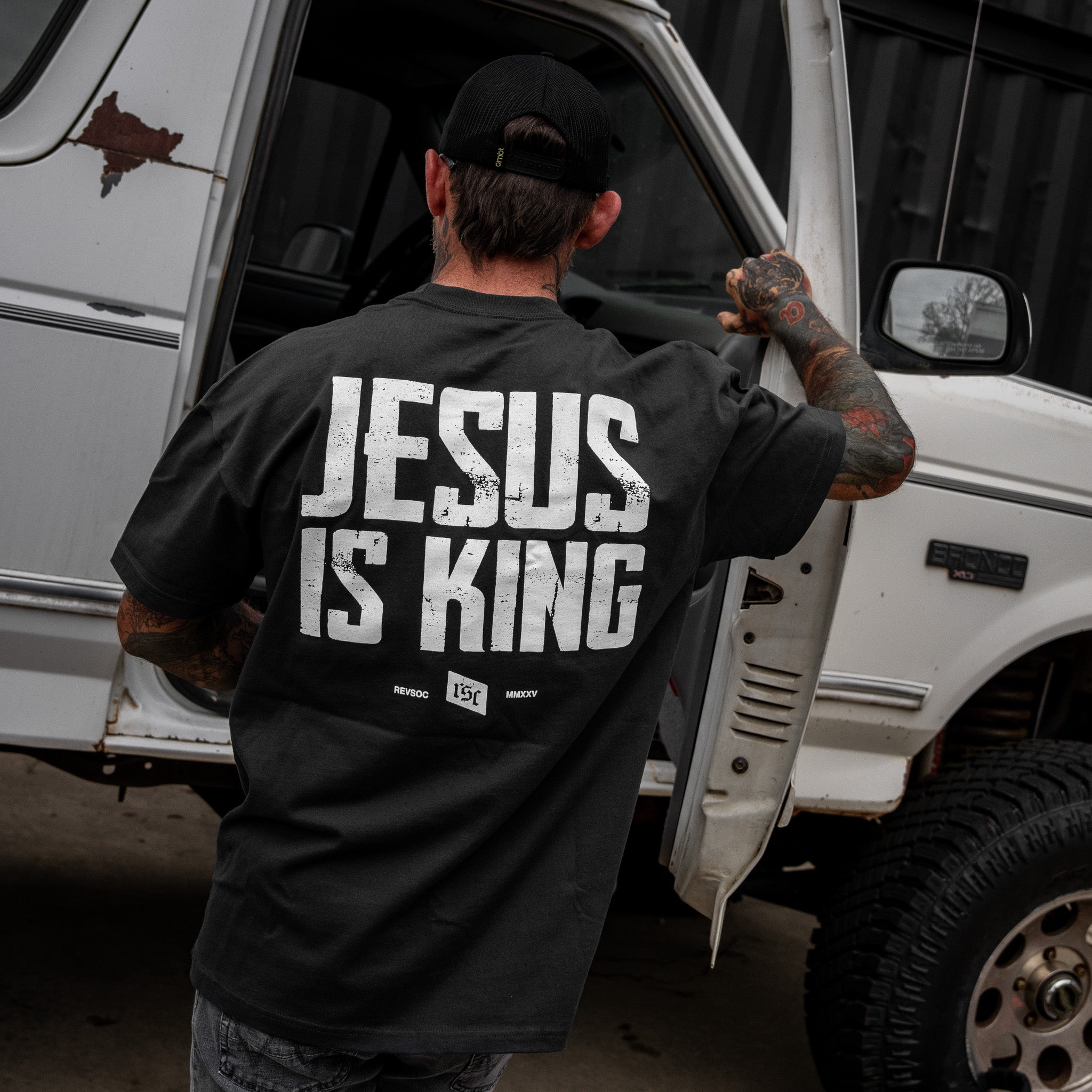 CustomNameinc cheap jerseys Ordering Jesus Is King Heavyweight Men's T-Shirt