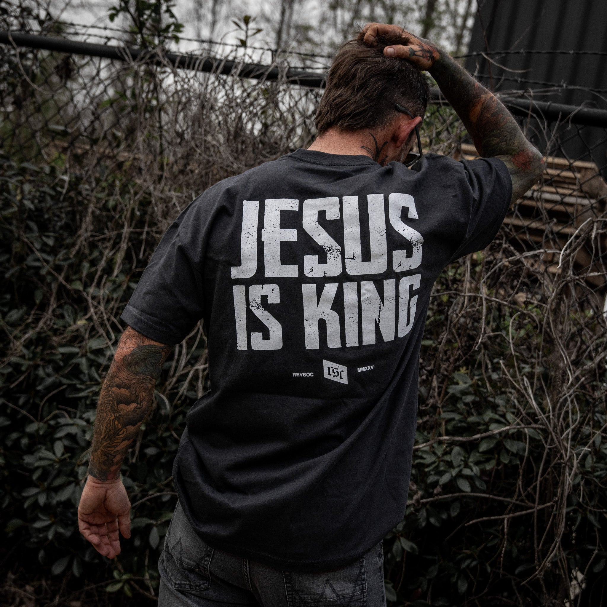 CustomNameinc cheap jerseys Ordering Jesus Is King Heavyweight Men's T-Shirt