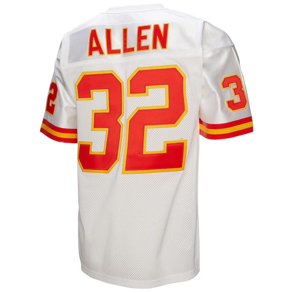 Tlead KC.Chiefs 1994 #32 Marcus Allen Mitchell & Ness White Authentic Throwback Retired Player Jersey