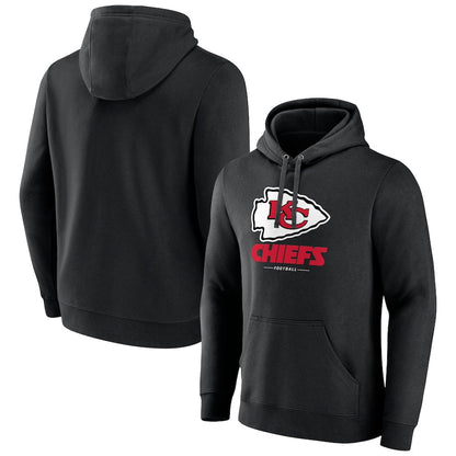 Tlead KC.Chiefs Blank Player Black Pullover Hoodie Stitched Jerseys