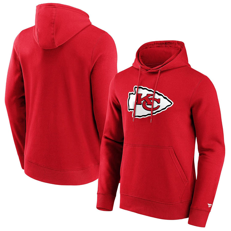 Tlead Custom KC.Chiefs Blank Player Red Pullover Hoodie Stitched Jerseys