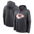 Tlead KC.Chiefs Gray LoGo Pullover Hoodies Limited Blank Player Stitched Jerseys