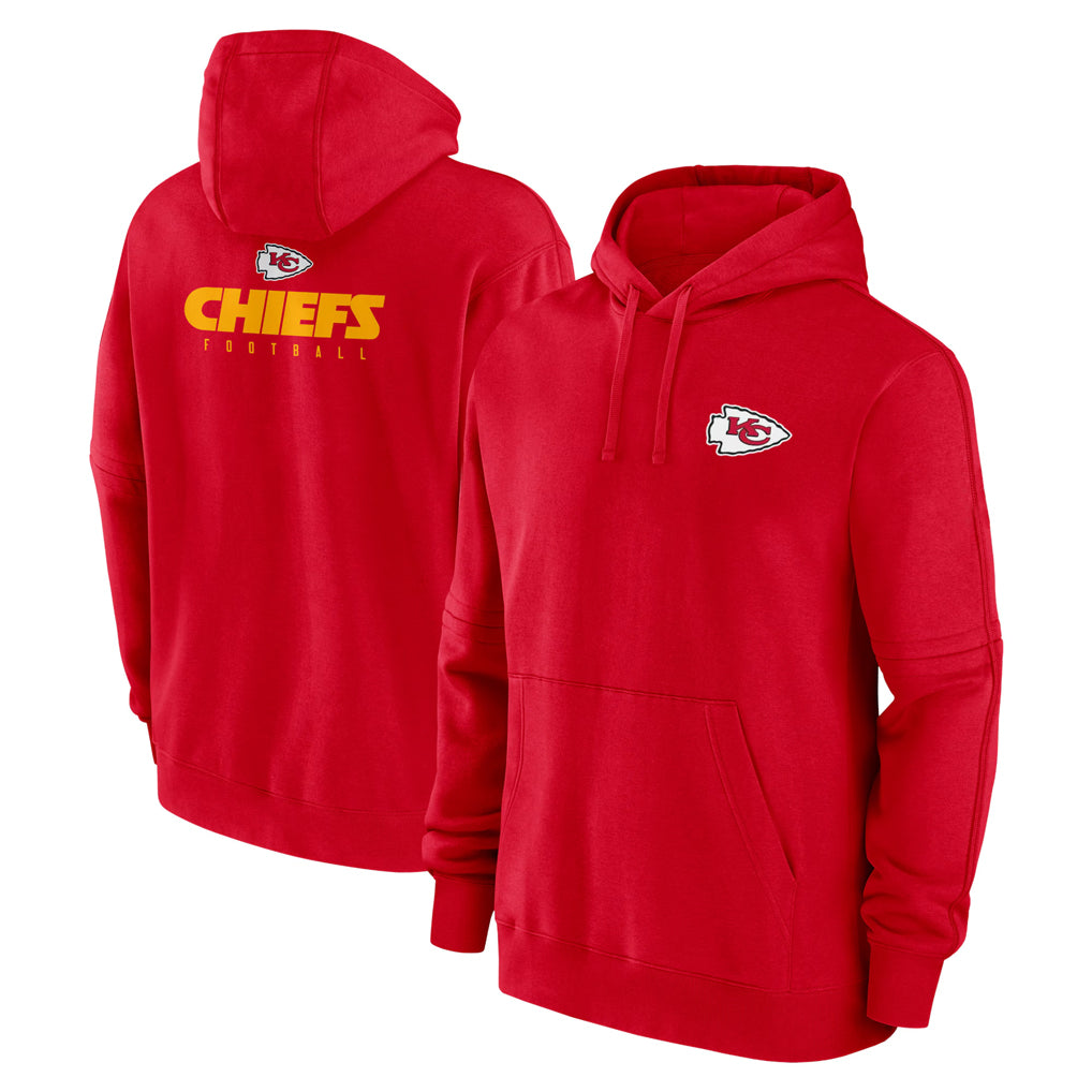 Tlead KC.Chiefs Red Pullover Hoodies Limited Blank Player Stitched Jerseys