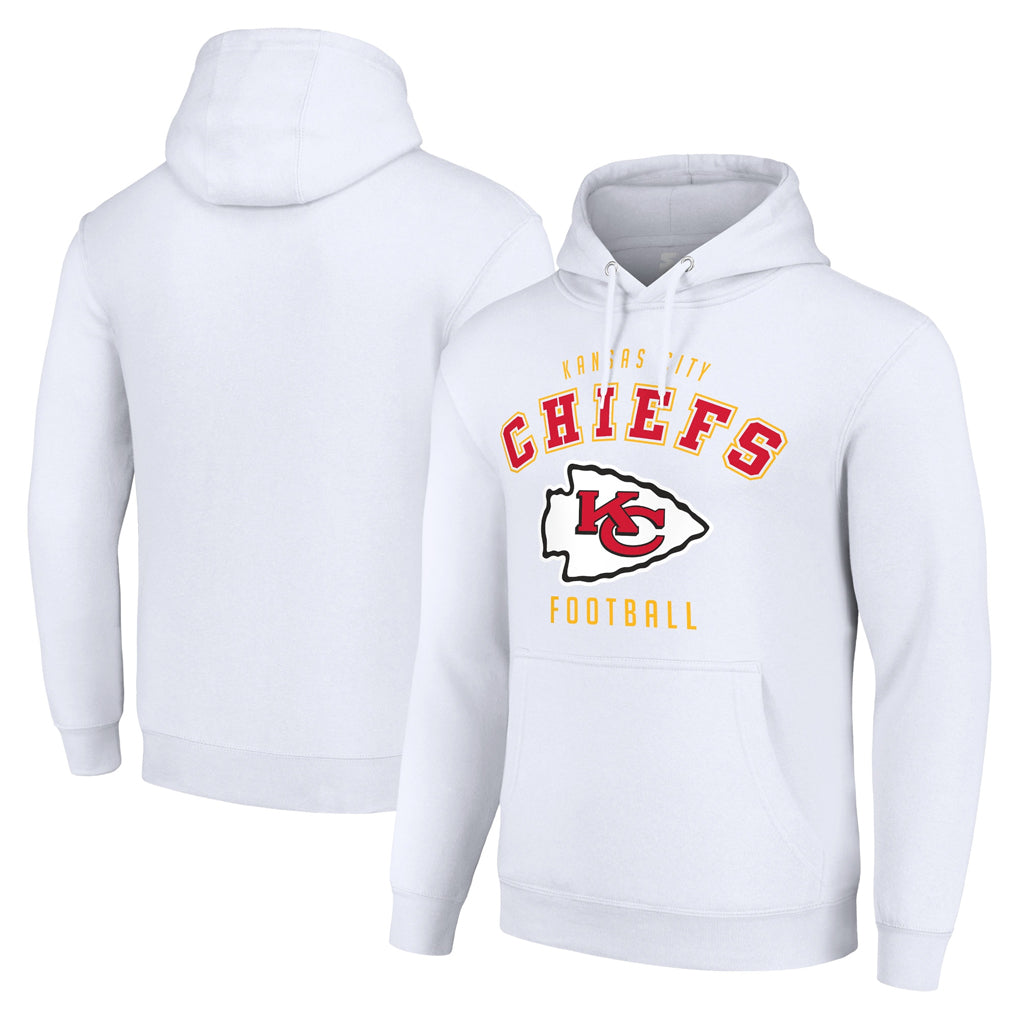 Tlead KC.Chiefs White Pullover Hoodies Limited Blank Player Stitched Jerseys
