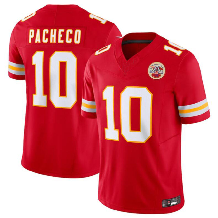 Tlead KC.Chiefs #10 Isiah Pacheco Red Vapor F.U.S.E. Limited Jersey American Stitched Jersey