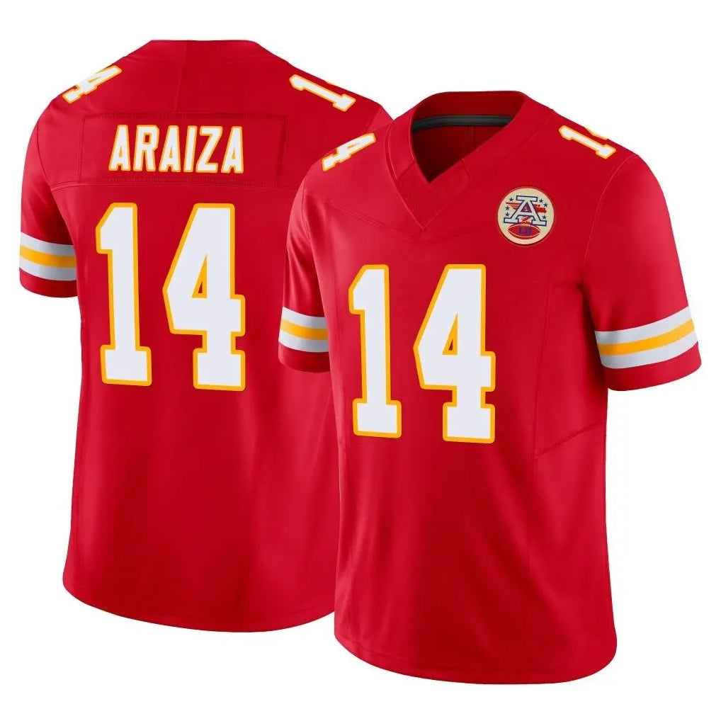 Tlead KC.Chiefs #14 Matt Araiza Player Red Limited Vapor F.U.S.E. Home Game Stitched Jerseys