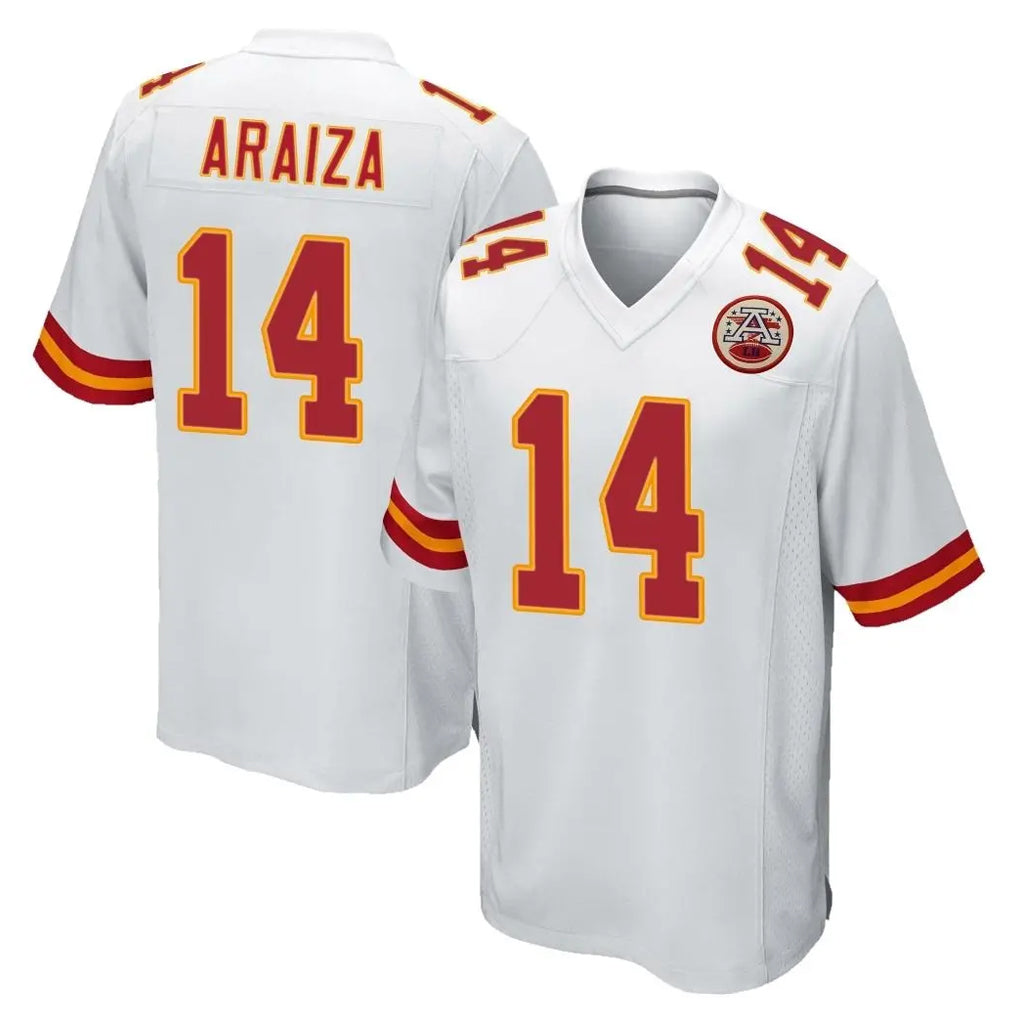 Tlead KC.Chiefs #14 Matt Araiza Player White Home Game Stitched Jerseys