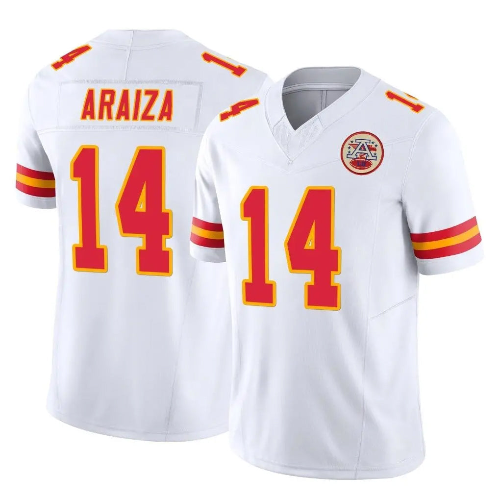 Tlead KC.Chiefs #14 Matt Araiza Player White Limited Vapor F.U.S.E. Home Game Stitched Jerseys