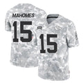 Tlead KC.Chiefs #15 Patrick Mahomes Player Arctic Camo Salute To Service Limited Game Stitched Jerseys