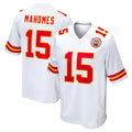 Tlead KC.Chiefs #15 Patrick Mahomes Player White Home Game Stitched Jerseys