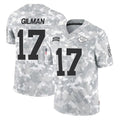 Tlead KC.Chiefs #17 Alohi Gilman Player Arctic Camo Salute To Service Limited Game Stitched Jerseys