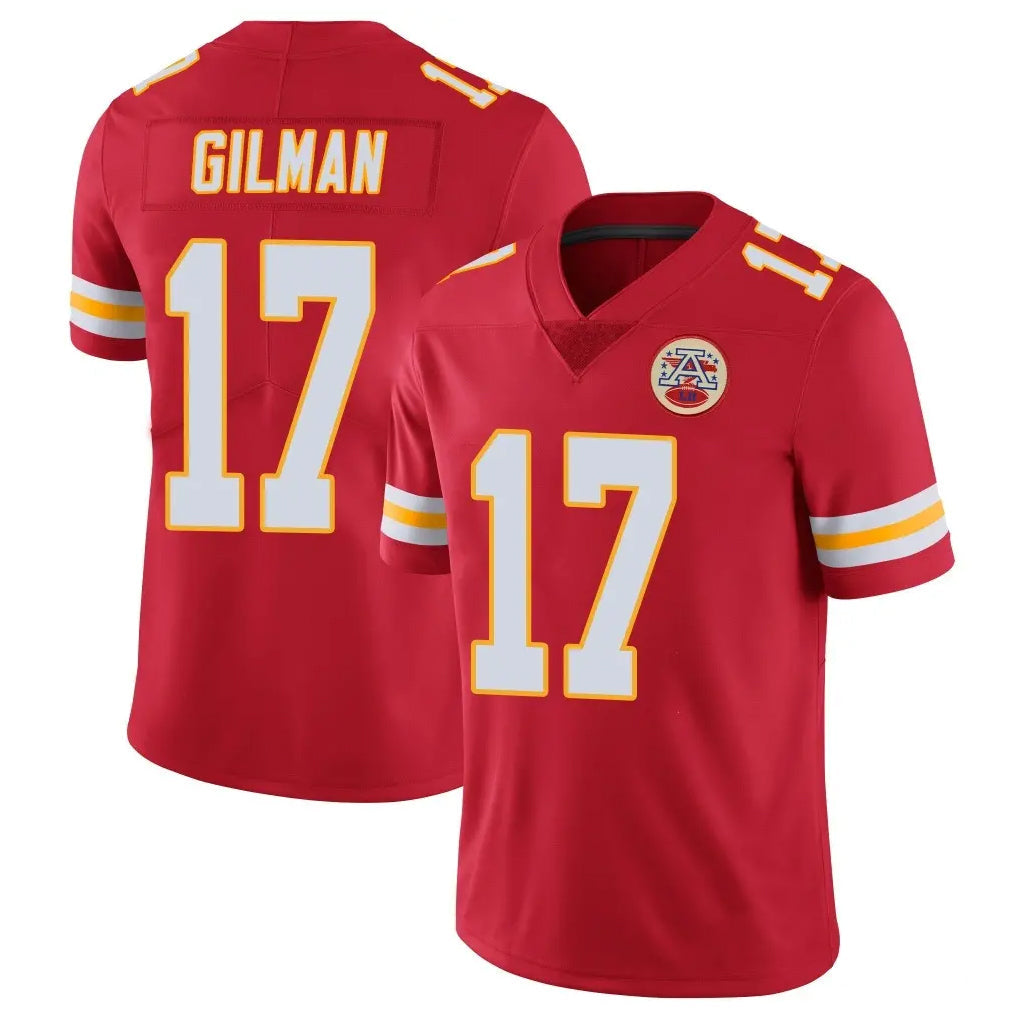 Tlead KC.Chiefs #17 Alohi Gilman Player Red Limited Vapor Untouchable Home Game Stitched Jerseys