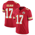 Tlead KC.Chiefs #17 Alohi Gilman Player Red Limited Vapor Untouchable Home Game Stitched Jerseys