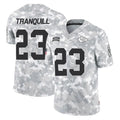 Tlead KC.Chiefs #23 Drue Tranquill Player Arctic Camo Salute To Service Limited Game Stitched Jerseys