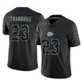 Tlead KC.Chiefs #23 Drue Tranquill Player Black Limited Reflective Game Stitched Jerseys
