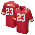 Tlead KC.Chiefs #23 Drue Tranquill Player Red Home Game Stitched Jerseys