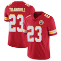 Tlead KC.Chiefs #23 Drue Tranquill Player Red Limited Vapor Untouchable Home Game Stitched Jerseys