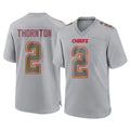 Tlead KC.Chiefs #2 Tyquan Thornton Player Gray Atmosphere Fashion Game Stitched Jerseys
