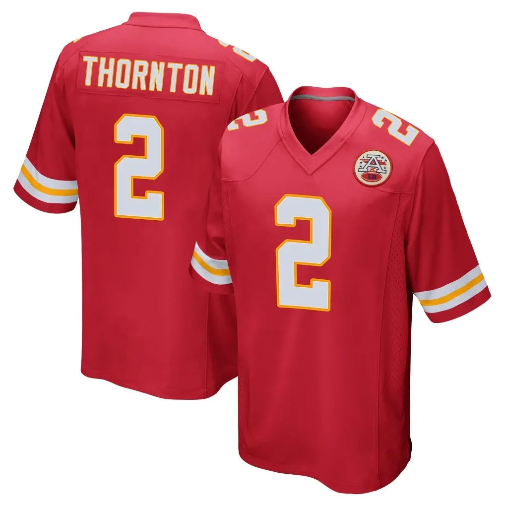 Tlead KC.Chiefs #2 Tyquan Thornton Player Red Home Game Stitched Jerseys