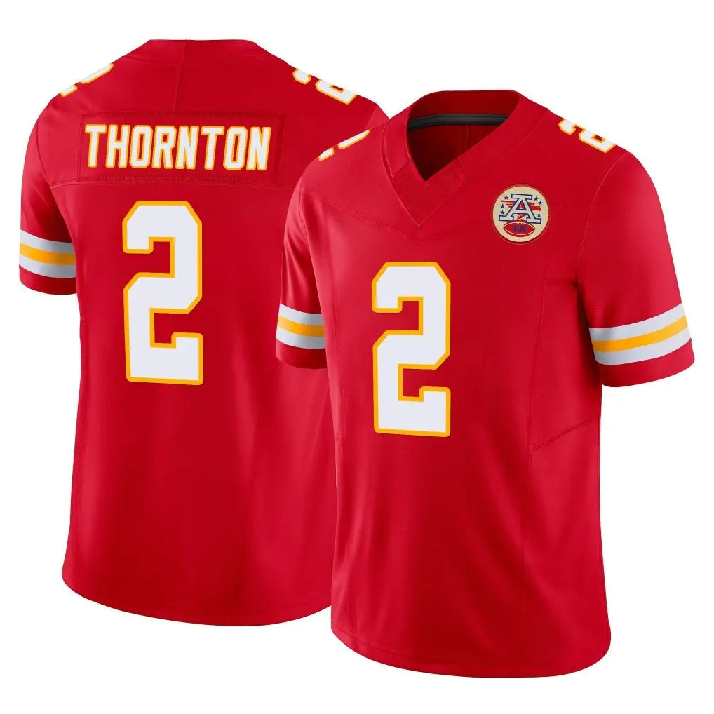 Tlead KC.Chiefs #2 Tyquan Thornton Player Red Limited Vapor F.U.S.E. Home Game Stitched Jerseys