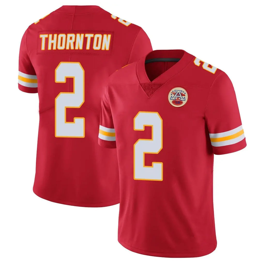 Tlead KC.Chiefs #2 Tyquan Thornton Player Red Limited Vapor Untouchable Home Game Stitched Jerseys
