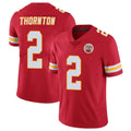Tlead KC.Chiefs #2 Tyquan Thornton Player Red Limited Vapor Untouchable Home Game Stitched Jerseys