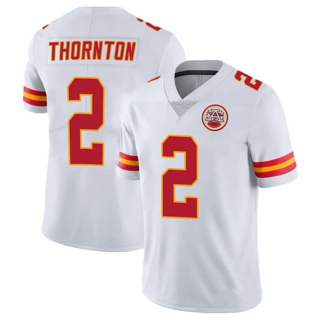 Tlead KC.Chiefs #2 Tyquan Thornton Player White Limited Vapor Untouchable Home Game Stitched Jerseys
