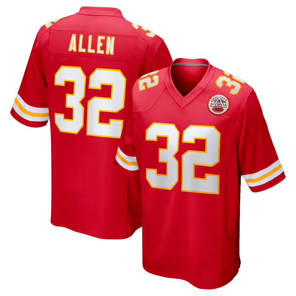 Tlead KC.Chiefs #32 Marcus Allen Player Red Home Game Stitched Jerseys