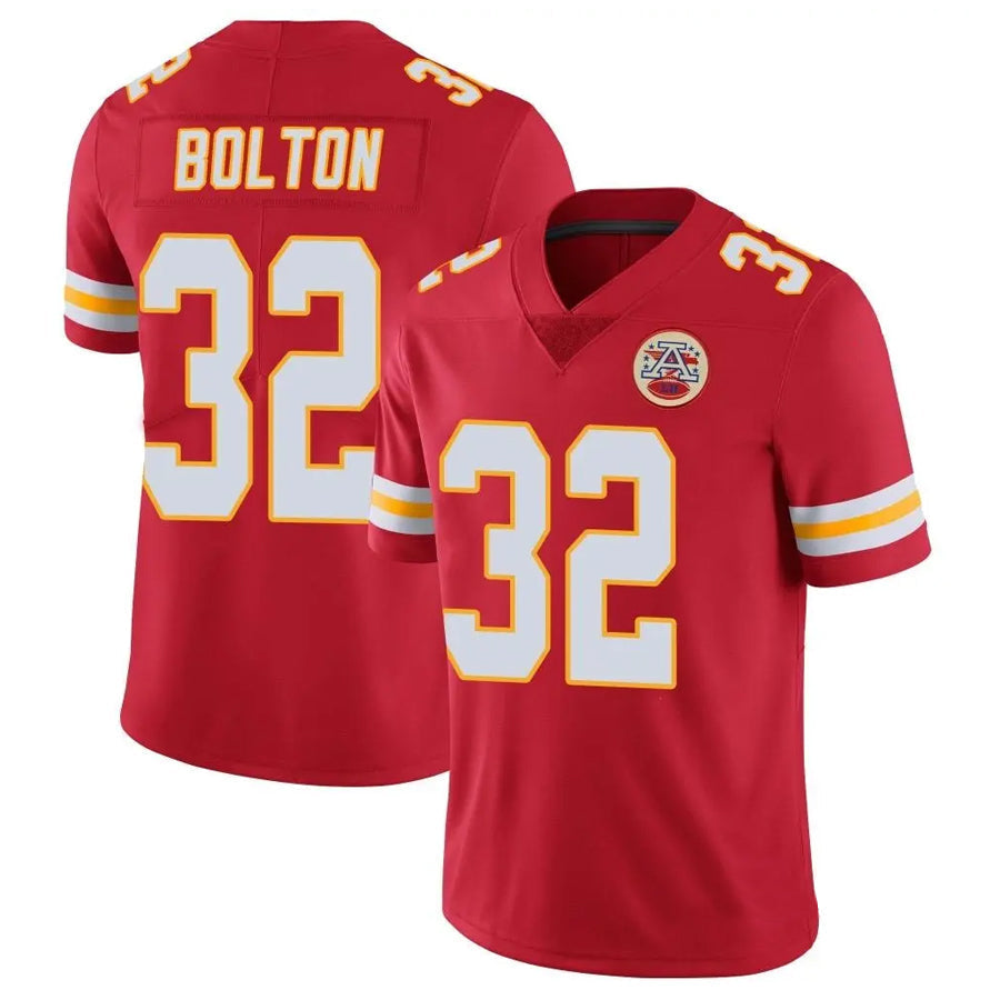 Tlead KC.Chiefs #32 Nick Bolton Player Red Vapor Limited  Stitched Jerseys