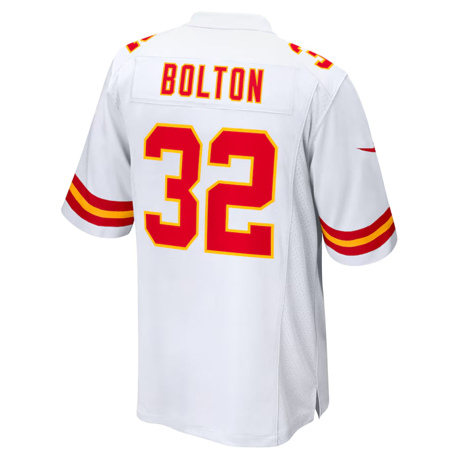 Tlead KC.Chiefs #32 Nick Bolton Player White Home Game Stitched Jerseys