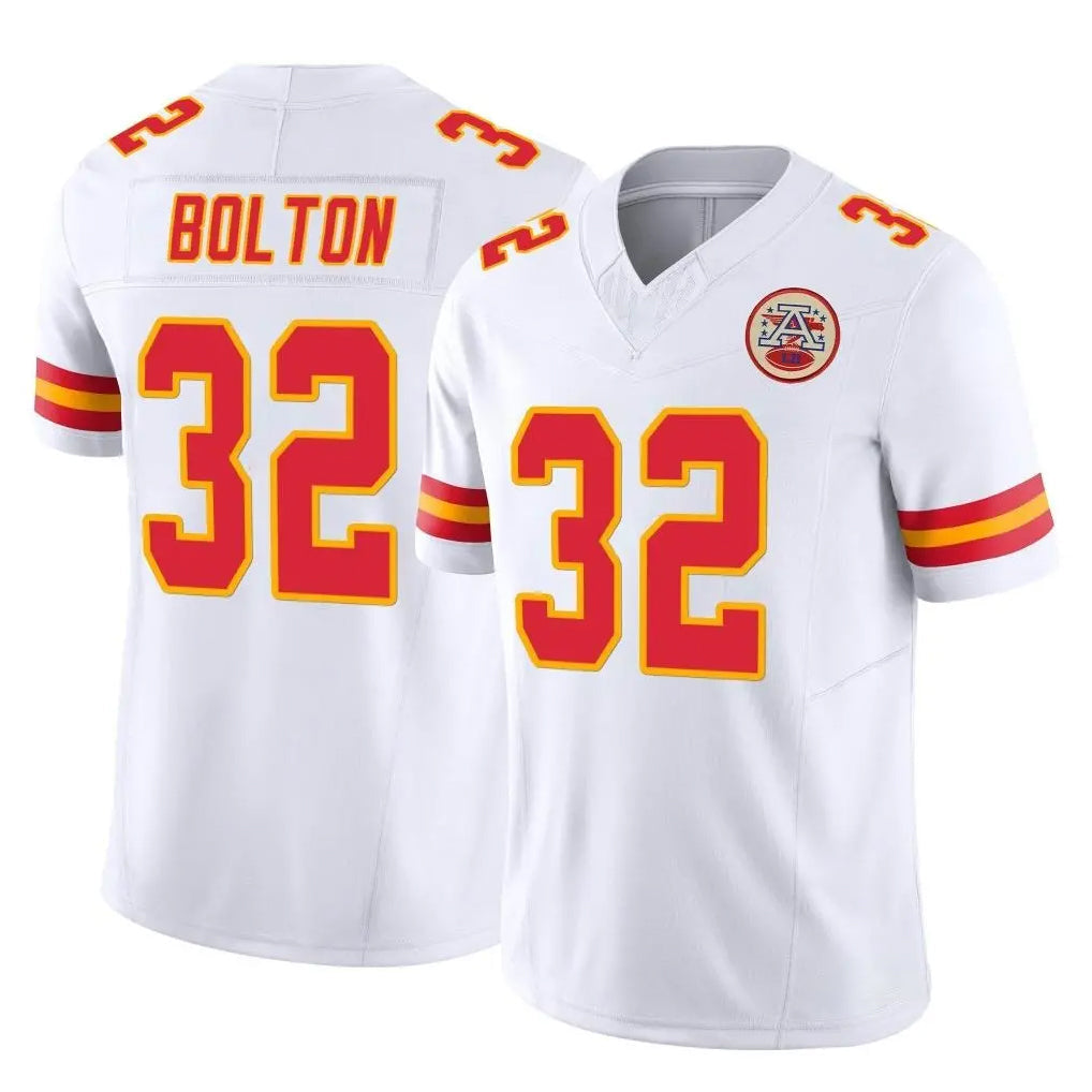 Tlead KC.Chiefs #32 Nick Bolton Player White Limited Vapor F.U.S.E. Home Game Stitched Jerseys