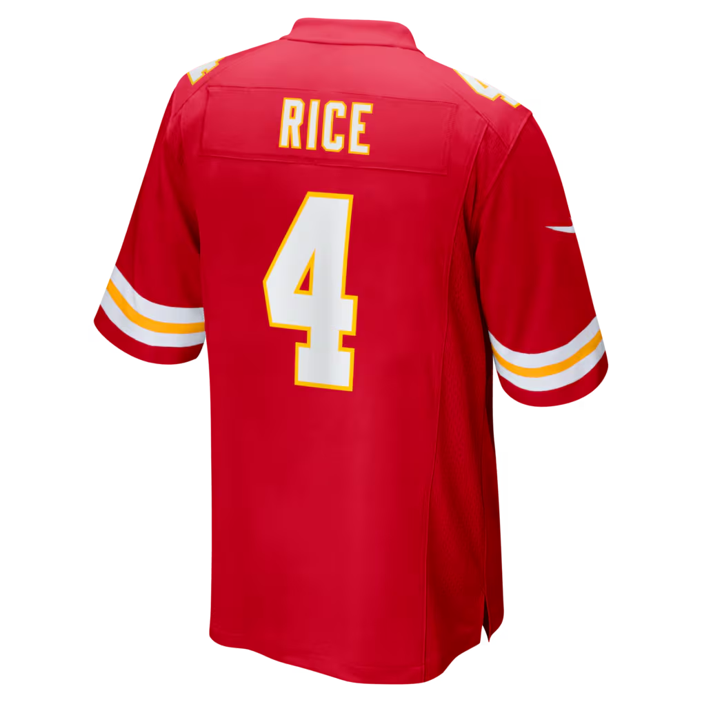 Tlead KC.Chiefs #4 Chiefs Rashee Rice Red Game Stitched Jerseys