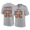Tlead KC.Chiefs #52 Creed Humphrey Player Gray Atmosphere Fashion Game Stitched Jerseys