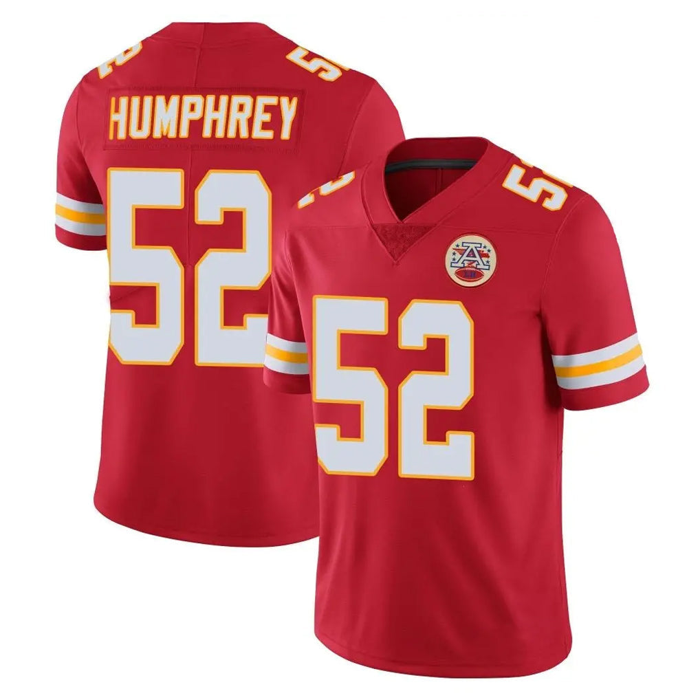 Tlead KC.Chiefs #52 Creed Humphrey Player Red Limited Vapor Untouchable Home Game Stitched Jerseys