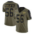 Tlead KC.Chiefs #56 George Karlaftis Player Olive Salute To Service Limited Game Stitched Jerseys