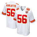 Tlead KC.Chiefs #56 George Karlaftis Player White Home Game Stitched Jerseys