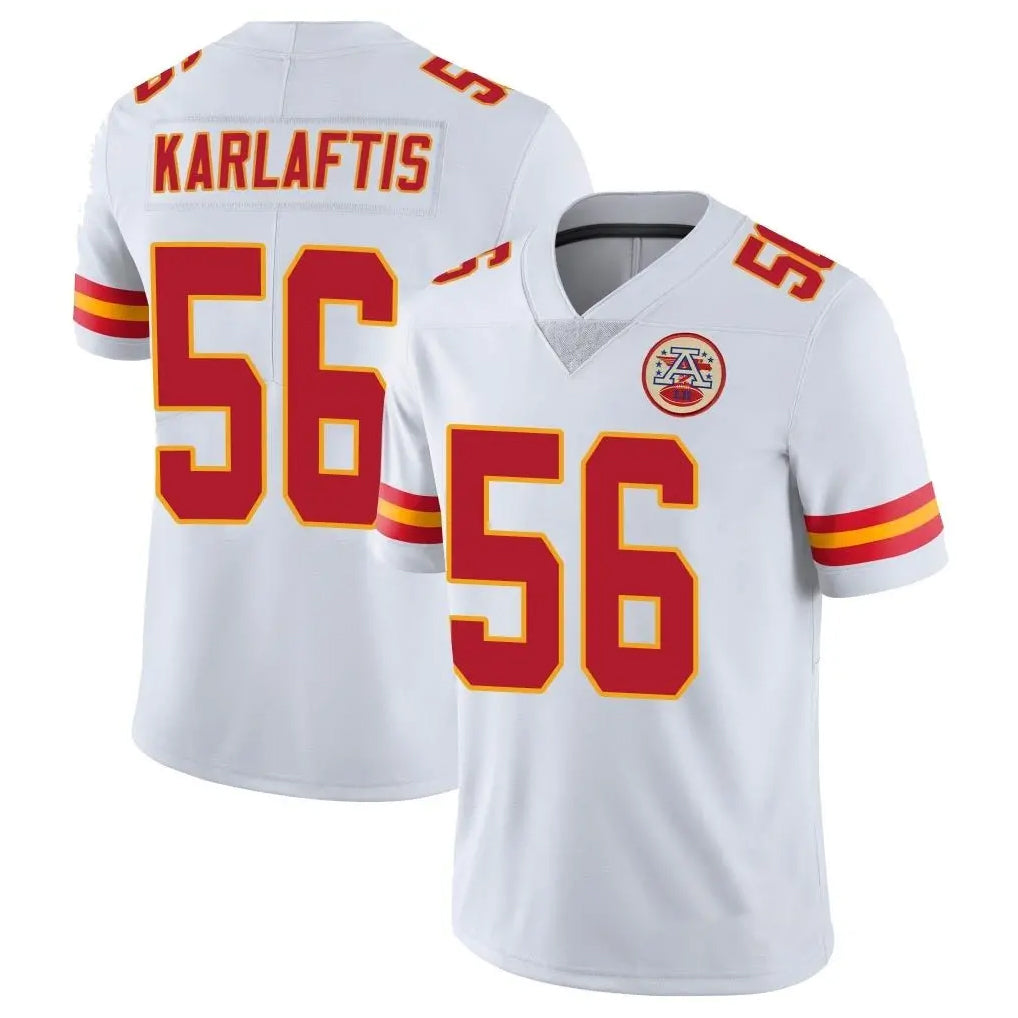 Tlead KC.Chiefs #56 George Karlaftis Player White Limited Vapor Untouchable Home Game Stitched Jerseys