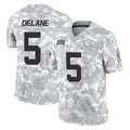 Tlead KC.Chiefs #5 Mansoor Delane Player Arctic Camo Salute To Service Limited Game Stitched Jerseys