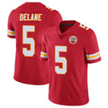 Tlead KC.Chiefs #5 Mansoor Delane Player Red Limited Vapor Untouchable Home Game Stitched Jerseys