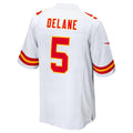 Tlead KC.Chiefs #5 Mansoor Delane White Game Stitched Jerseys