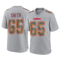 Tlead KC.Chiefs #65 Trey Smith Player Gray Atmosphere Fashion Game Stitched Jerseys