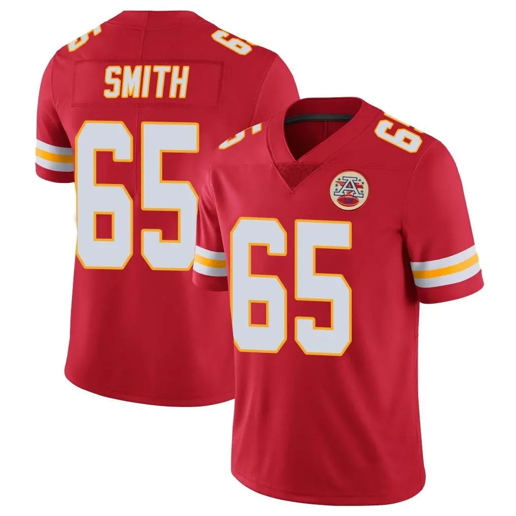 Tlead KC.Chiefs #65 Trey Smithy Player Red Limited Vapor Untouchable Home Game Stitched Jerseys