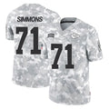 Tlead KC.Chiefs #71 Josh Simmons Player Arctic Camo Salute To Service Limited Game Stitched Jerseys