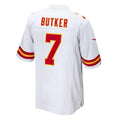 Tlead KC.Chiefs #7 Harrison Butker Player White Home Game Stitched Jerseys