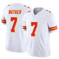Tlead KC.Chiefs #7 Harrison Butker Player White Vapor F.U.S.E. Limited Stitched Jerseys