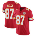 Tlead KC.Chiefs #87 Travis Kelce Player Red Limited Vapor Untouchable Home Game Stitched Jerseys