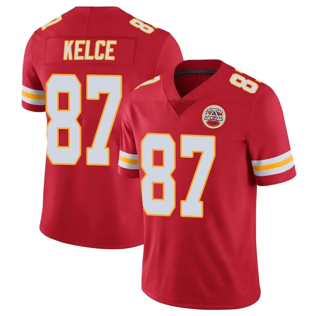Tlead KC.Chiefs #87 Travis Kelce Player Red Limited Vapor Untouchable Home Game Stitched Jerseys