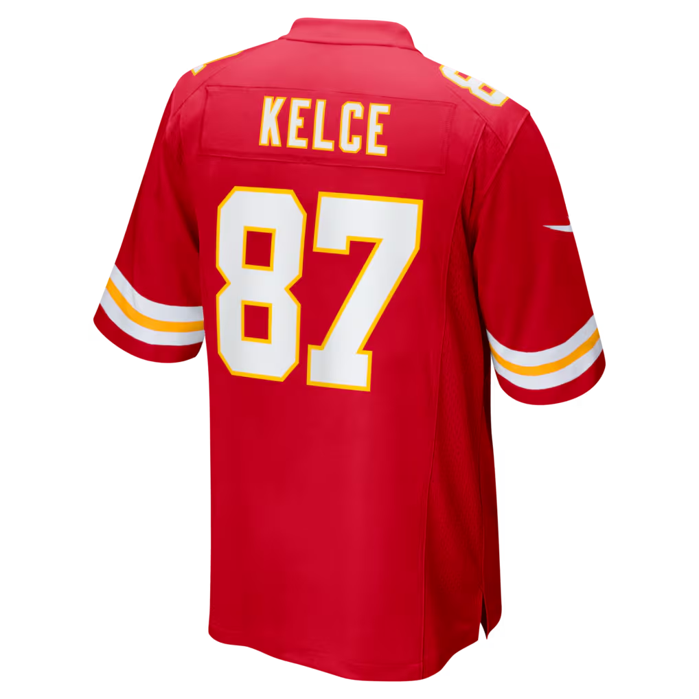 Tlead KC.Chiefs #87 Travis Kelce Red Game Stitched Jerseys