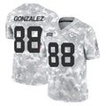Tlead KC.Chiefs #88 Tony Gonzalez Player Arctic Camo Salute To Service Limited Game Stitched Jerseys